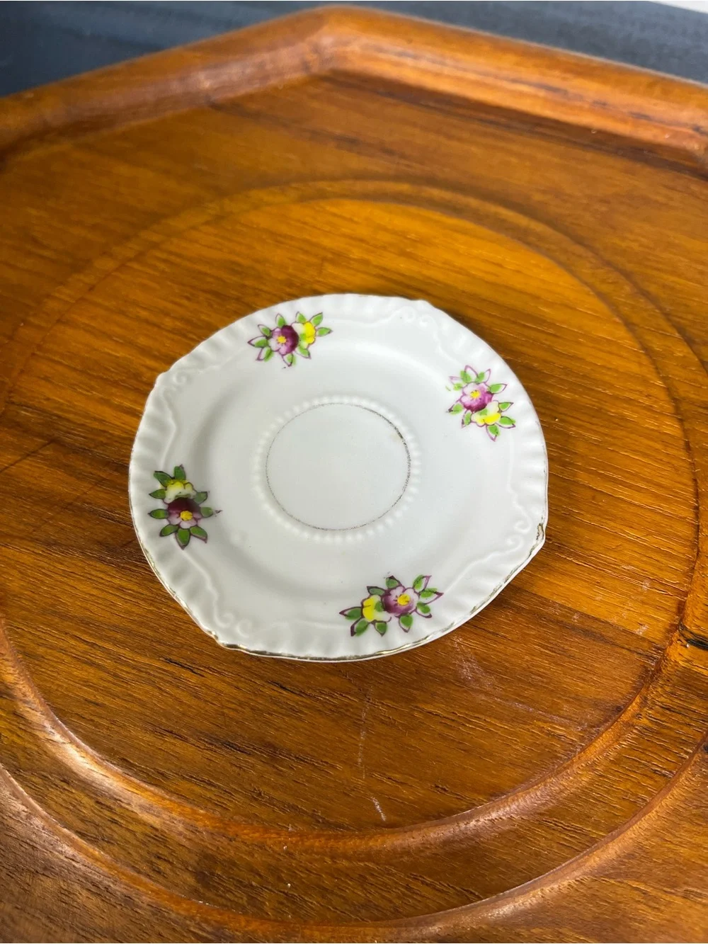 MCM Japanese Miniature Porcelain Saucer